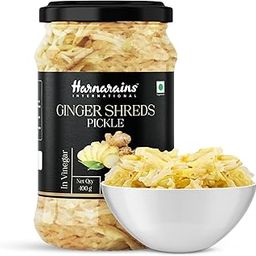 Harnarains Ginger Shreds Pickle (Adrak Achar Sirka) (Ginger Julienne) in Vinegar,400 gm-image-44