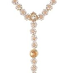 kundan and Pearl Bracelet with Pearl Chain Ring handchain Hath phool for Women(PIJ006LW)-image-21