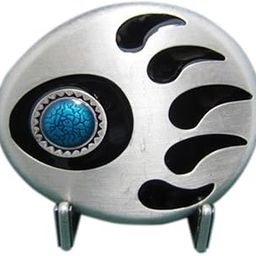 Vintage Silver Plated Western Bear Paw Belt Buckle Gurtelschnalle-image-88