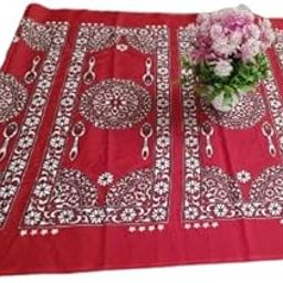 S Cart 4 Star Arabian Dastarkhan Cloth l Dastarkhan for Food Muslim l Dastarkhwan Red 10 Seater Pack of 1-picture-20