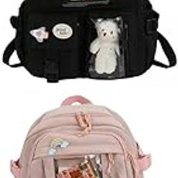 LICHTS® 2x Women Backpacks Travel Bag Multi-Pocket Handbags Rucksack Anti Theft|Clothing, Shoes & Accessories | Mens Accessories | Backpacks, Bags & Briefcases-image-25