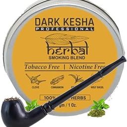 Ayurvedic Herbal Smoking Mixture Blend 30 gram - 100% Tobacco Free and Nicotine Free With Wood Royal Black Smoking Pipe | Made Of Natural Clove, Tulsi and Other Ayurveda Herbs(De Addiction)-image-89