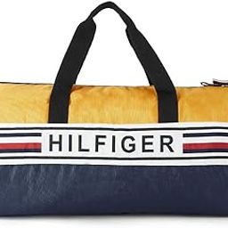Polyester 53 cms Navy + Yellow Gym Shoulder Bag (TH/KENDALL0814)-23