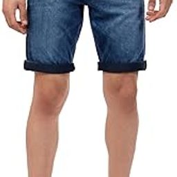 Mens Denim Lycra Stone Fixed Waist 3/4th Short.-17
