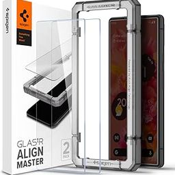 Spigen Alignmaster Tempered Glass Screen Guard Protector For Pixel 6 Smartphone-2 Pack-32