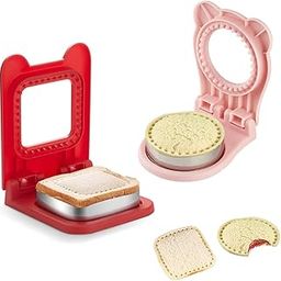 Leaffybezz sandwich cutter, 2PCS Sandwich Cutter with diffrent Shapes for Kids,Children Boys,Girls Lunchbox and Bento box, Pocket Square and round Sandwich Molds (random colore)-picture-12