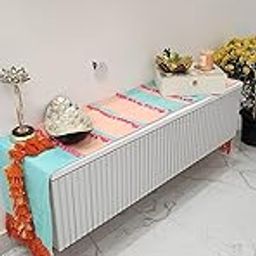 WWW.THROWPILLOW.IN Boho Savannah TV Console Unit Runner/TV Cabinet Cover Diwali Festival Decor (8 Feet Console(35x274 cms))-picture-22
