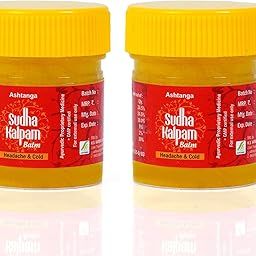 Ashtangam Sudhakalpalm – Ayurvedic Ghee-Based Balm | Kasa Sudhakalpalm for Cold, & Sinus Relief | Natural Cold Medicine & Wellness | Sudha Kalpam Balm for Cough & Congestion (Pack of 2)-image-5
