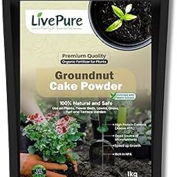 Livepure Organic Groundnut Cake Powder Enriched with Neem Extract (1Kg) Fertilizer for Healthy Soil and Plants | Home garden| Terrace Garden | Biofertiliser | Pots | Terrace Garden-image-13