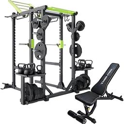 Gamma Fitness Multi Commercial Multi Power Rack Combo CPR-80 with Adjutable Exercise Gym Bench AB-201 | for Commercial Gym or Home Gym Setup-12