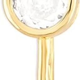 Gold Tone Cubic Zirconia Embellished Contemporary Brass Clip On Nose Pin For Women-ZPFK19343-image-54