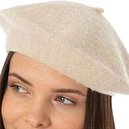 Unisex Wool Blend French Style Beret Beanie Cap | Autumn Winter Hat for Women & Girls (Camel)-image-75