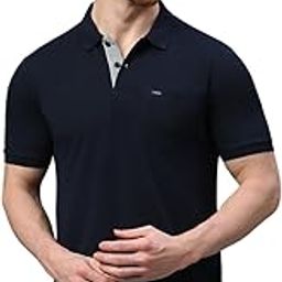 Mens Regular Fit Half Sleeves Polo T-Shirts with Pocket-image-50