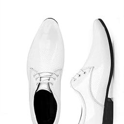 Men's Leather Royal Patent Leather Shoes for Men | Men's Comfortable Patent Leather Mehroon Shoes-image-49