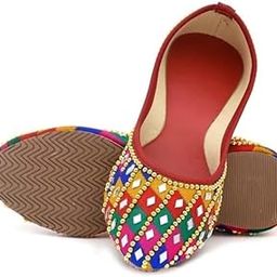 NIHARIKA Women Jutti &Mojari Makhhi Pearl Handmade Work Jutti Fence Jutti Jaipuri Traditional Jutti-image-40