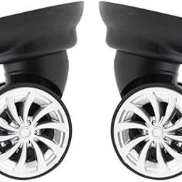 CALANDIS® 1 Pair Universal Replacement Dual Roller Casters Black for Trolley Case/Travle Bag | Travel | Luggage Accessories | Other Luggage Accessories-image-18