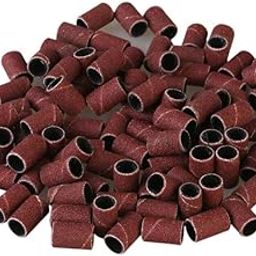 Sanding Belts Kit, SENRISE 200 Pcs Sanding Belts with 4 Mandrels, Small Sandpaper Rings Polishing Tool for Removing Metal Wood Rust Polishing-image-20