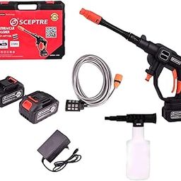 SCEPTRE SP-HP1188 Cordless Electric Pressure Washer, 68V, 2 Water Resistant Lithium Battery, for Cleaning Homes Floors Cars Garden/Outdoor Cleaning and Watering Tool-image-44