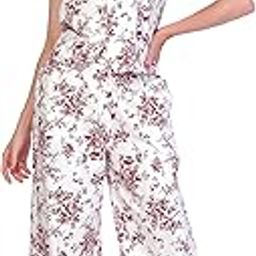 Viscose Top and Pant Cord Set for Women - White | Comfortable and Relaxed Two Piece Combo Matching Co-ord Set | Casual Wear, Nightwear & Sleepwear-image-52
