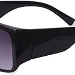 Thick Rectangular Sunglasses for Men & Women UV Protection-9