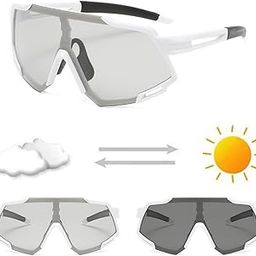 Karsaer Oversized Photochromic Sports Sunglaases Men Women Polarized Cycling Fishing Glasses UV400 Protection E1260-image-34