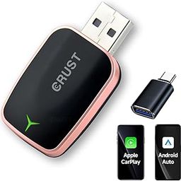CRUST AutoLink W20 Car Wireless Android Auto & CarPlay Adapter Receiver - Convert Wired to Wireless. Plug & Play. Bluetooth + 5GHz WiFi. USB A/C. for Cars with OEM Wired Android Auto/CarPlay-43