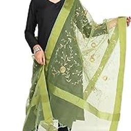 Women's Chanderi 2.25 Meter Dupatta with Zari Embroidery and Tassels-51