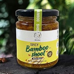 Desna Spicy Bamboo Shoot With Dalle Achar | Fiery Fusion Of Bamboo And Sun-Dried Chillies | Handcrafted For Authentic Taste | Perfect With Rice And Curries | Store In A Cool, Dry Place (170 Gm)-image-22