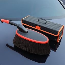 Homero 360° Soft Bristle Car Duster with Extendable Handle | Scratch-Free Cotton Bristles with Wax-Oil Pre Treatment Cleaning Brush | Convenient Storage Box & Strong-Grip Handle (Pack of 1)-image-37