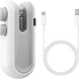 Portable Mini Sealing Machine for Plastic Packaging, 2 in 1 USB Rechargeable Magnetic Heat Sealing & Cutting Packet Sealer for Plastic Bags, Vacuum Sealing Machine for Food Storage Bag-22