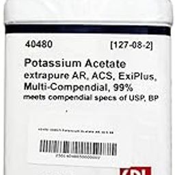 SRL Potassium Acetate extrapure AR, ACS, 99%,500gm powder, CAS: 127-08-2, Molecular Formula: CH3COOK, Storage: Room Temperature, Shelf Life: 60 Months for laboratory and industrial use-image-98