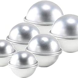 2x6pcs Bath Bomb Molds Aluminum DIY Ball Cake Bath Bomb Mould-image-21