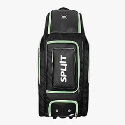 dsc Spliit Premium Wheelie Cricket Duffle Bag | Color: Black-Green | Size: 99 x 44 x 43 cm | Material: Polyester | Front Zipper Pocket | Foam Padding for Gear Protection | Spacious & Organized-picture-32