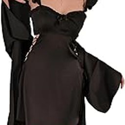 Polyester Nightdress for Women| Sexy Lingerie Dress Polyester Lingerie with Side Lace-up| Romantic Bridal Night Dress Chemise Nightgown-image-44
