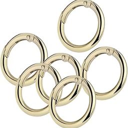 CALANDIS™ 6Pcs Spring Rings O Rings Clamp Clasp for Jewelry Making Purse DIY Accessory | Rings | Leathercraft Accessories | Leathercrafts-image-66