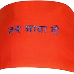 bismaadh Om & Jai MATA Di Embroidered Headcover Cap Bandana for Men & Women-picture-35