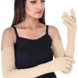 Shambhavi Cotton Arm Sleeve For Men & Women (Free, Beige)-image-5