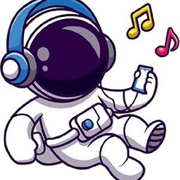 TripodBrothers - Astronaut Pointing at Rocket Cartoon Wall Decal - 45 cm x 45 cm - Space Theme Vinyl Sticker for Bedroom or Playroom Decor - Cartoon Space Wall Art Decals (Pack of 1) EAMAS18X18-02-14