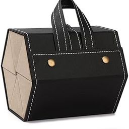 Portable Glasses Organizer 6 Slot Multi-slot Eyeglasses Storage Display Travel Folding Sunglasses PU Leather Case Home Storage-28