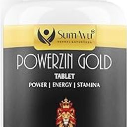 SumAyu Powerzin Gold Tablet I Man Power Tablet I For Strength, Stamina & Performance I 15 Tablets-image-47