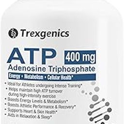 Trexgenics ATP Adenosine Triphosphate 400 mg Energy, Metabolism, Endurance, Cellular Health VEGAN & NON-GMO (30 Vcaps) (Pack of 1)-image-18
