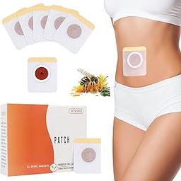 DOURMAA ORGANICS 30Pcs Belly Patch, Waterproof Stickers for Women Girls, Natural Belly Sticker for Women & Men, Belly Pads Navel Sticker, Sweatproof Patches, Comfortable and Easy to Use-image-98