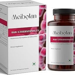 Meibotan Streptococcus thermophilus 25 Billion Enhance immunity | For Both Men & Women- 60 Veg Capsules-25