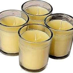 Pure Source India Votive Glass Scented Wax Candle Big Size Candles Combo Set for Home Decoration Aroma,50G, Pack of 4 (Scented - Vanilla)-44