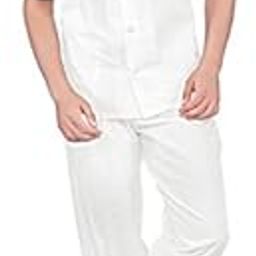 Mens Cotton Half Sleeve Nightwear NS2533H_XL_White-picture-40