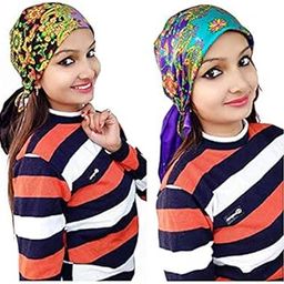 Scarves for Women Stylish, Girls Wool printed Scarf,100% Wool trendy Scarf for Girls Set of 2 Pcs_Free Size(Red And Pink)-image-9