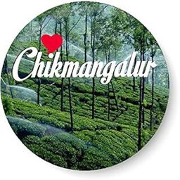Love chikmangalur I Souvenir l Travel I Fridge Magnet (Metal, Multicolour, 75mm)-image-71