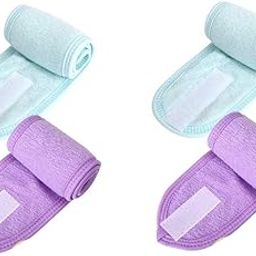 ZAUKY Adjustable premium cotton Facial Headbands for Women And Men Stretchable Facial Head Band (MULTICOLOUR) (PACK OF 4)-image-124
