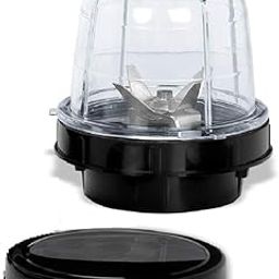 Su-mix Premium Small Bullet Juicer Jar ABS Plastic Set of 1 Bullet Jars 350ml, Color Black-picture-14