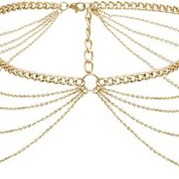 Waist Chain for Women Multicolor and Silver Stoned Elegant Multi-Layered chains for Women and girls-image-93